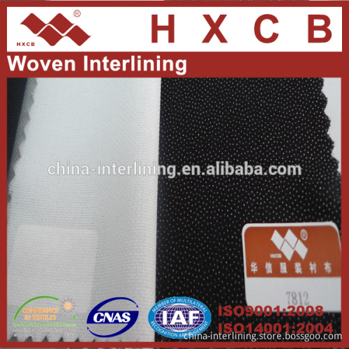 (7812)100% Polyester Fusing interlining Fabric For Garment Accessories